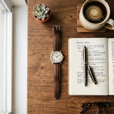 Flat lay composition
